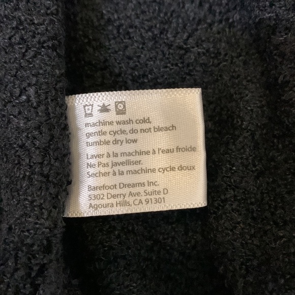 Barefoot Dreams Calypso Cardigan Ombre Gray Black Draped Open Cozy Chic - Picture 6 of 14